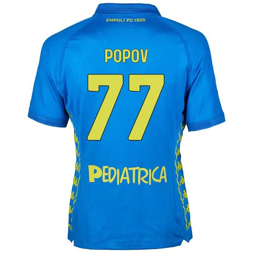 Pánské Bogdan Popov #77 Modrý Domů Hráčské Dresy 2024/25 Dres