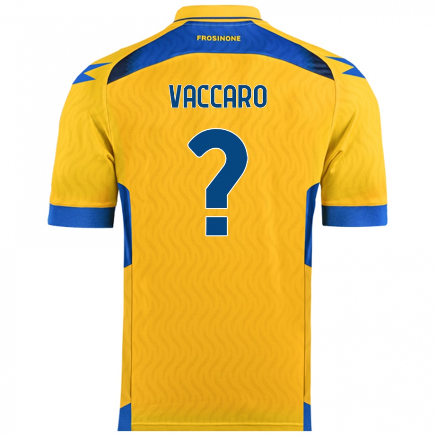 Pánské Cristian Vaccaro #0 Žluť Domů Hráčské Dresy 2024/25 Dres