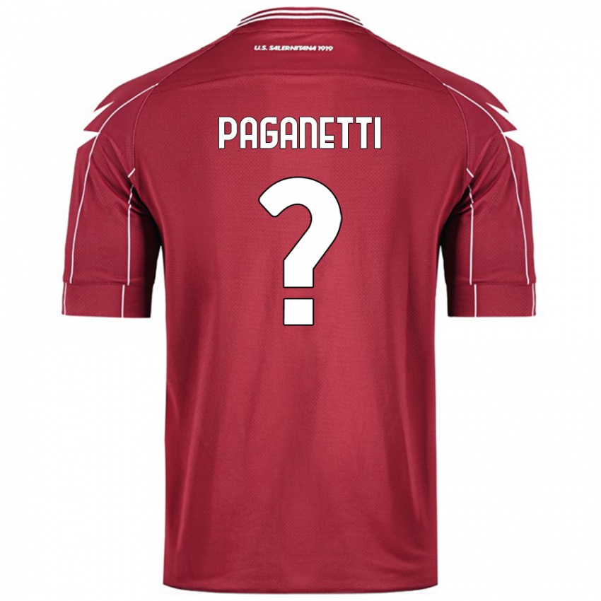 Pánské Giacomo Paganetti #0 Burgundské Domů Hráčské Dresy 2024/25 Dres