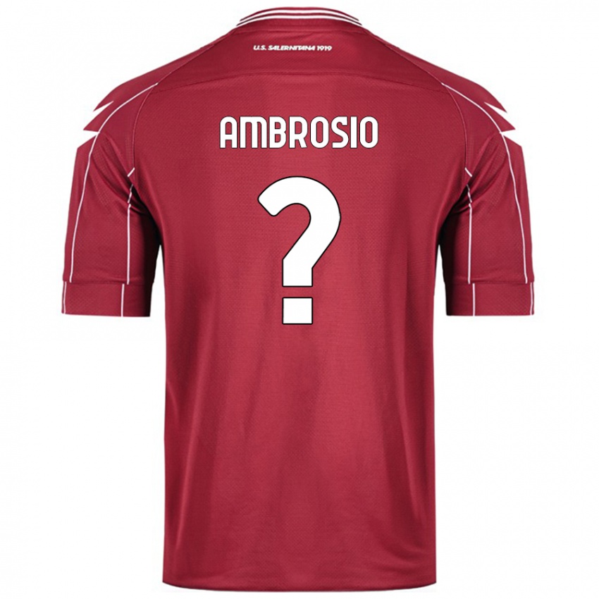 Pánské Alfonso Ambrosio #0 Burgundské Domů Hráčské Dresy 2024/25 Dres