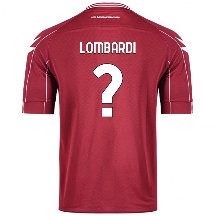 Pánské Lorenzo Lombardi #0 Burgundské Domů Hráčské Dresy 2024/25 Dres