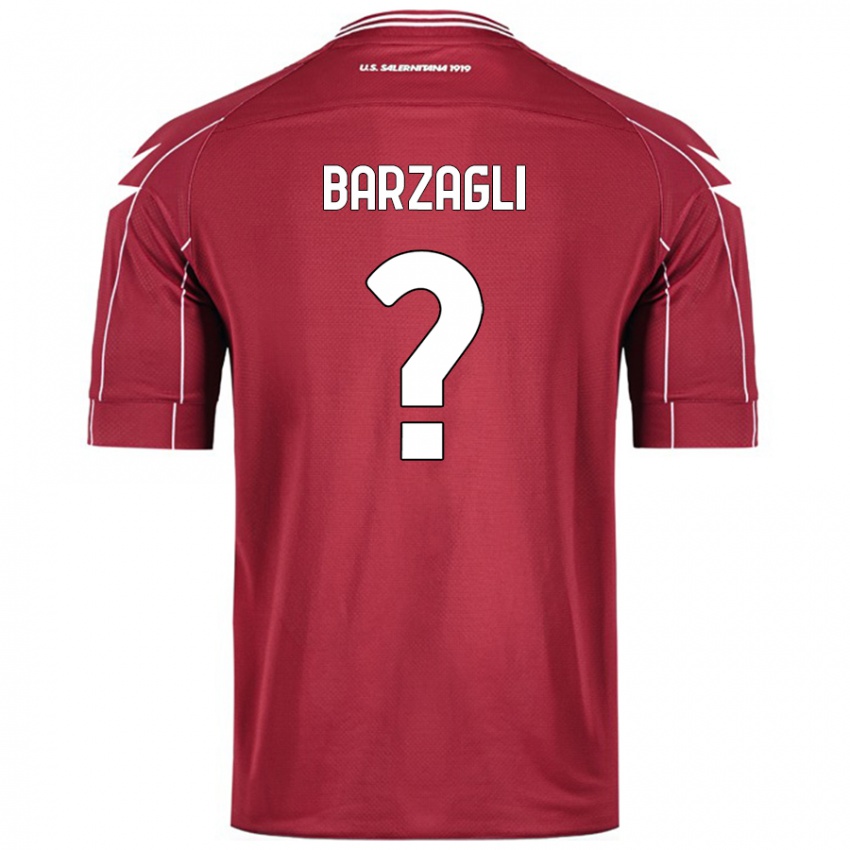 Pánské Gabriele Barzagli #0 Burgundské Domů Hráčské Dresy 2024/25 Dres