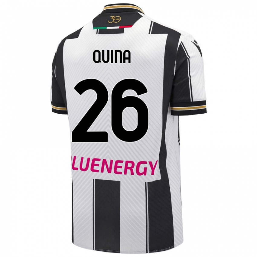 Pánské Domingos Quina #26 Bílá Černá Domů Hráčské Dresy 2024/25 Dres