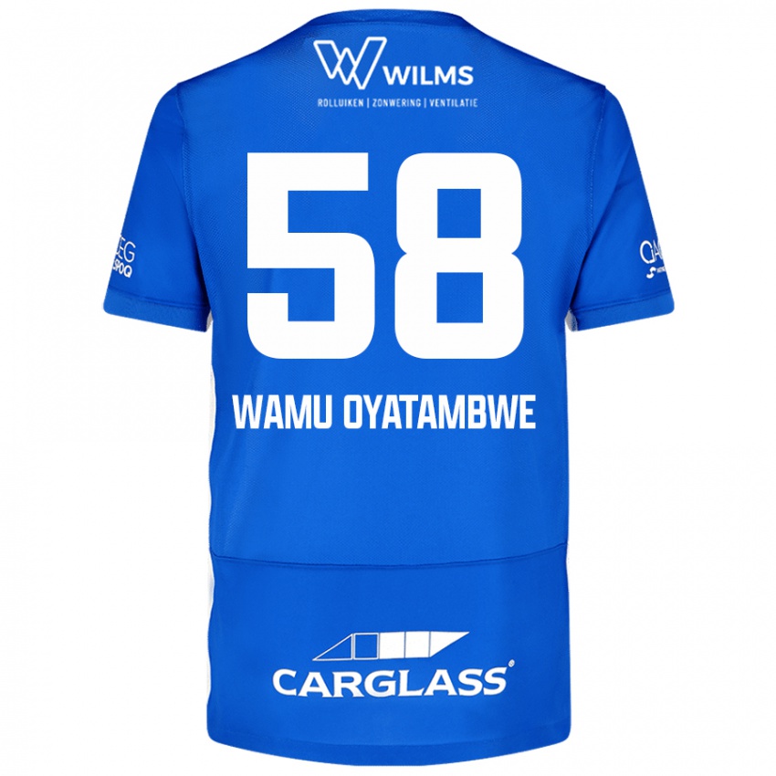 Pánské Matthias Wamu Oyatambwe #58 Modrý Domů Hráčské Dresy 2024/25 Dres