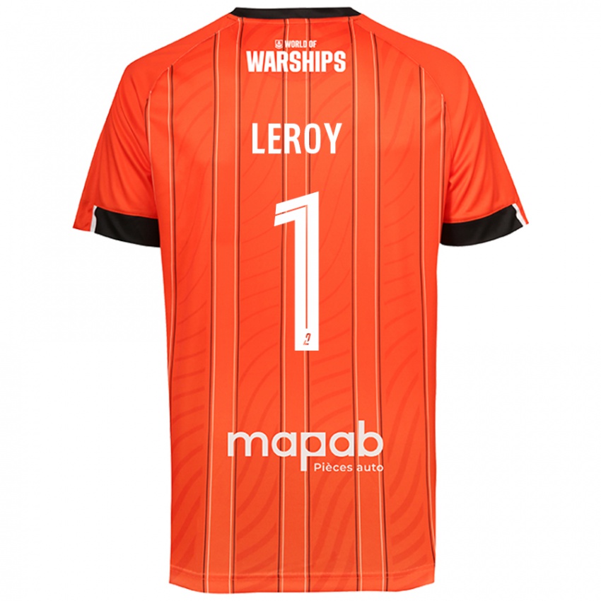 Pánské Benjamin Leroy #1 Pomerančový Domů Hráčské Dresy 2024/25 Dres