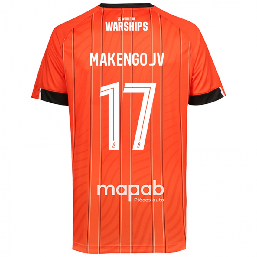 Pánské Jean-Victor Makengo #17 Pomerančový Domů Hráčské Dresy 2024/25 Dres