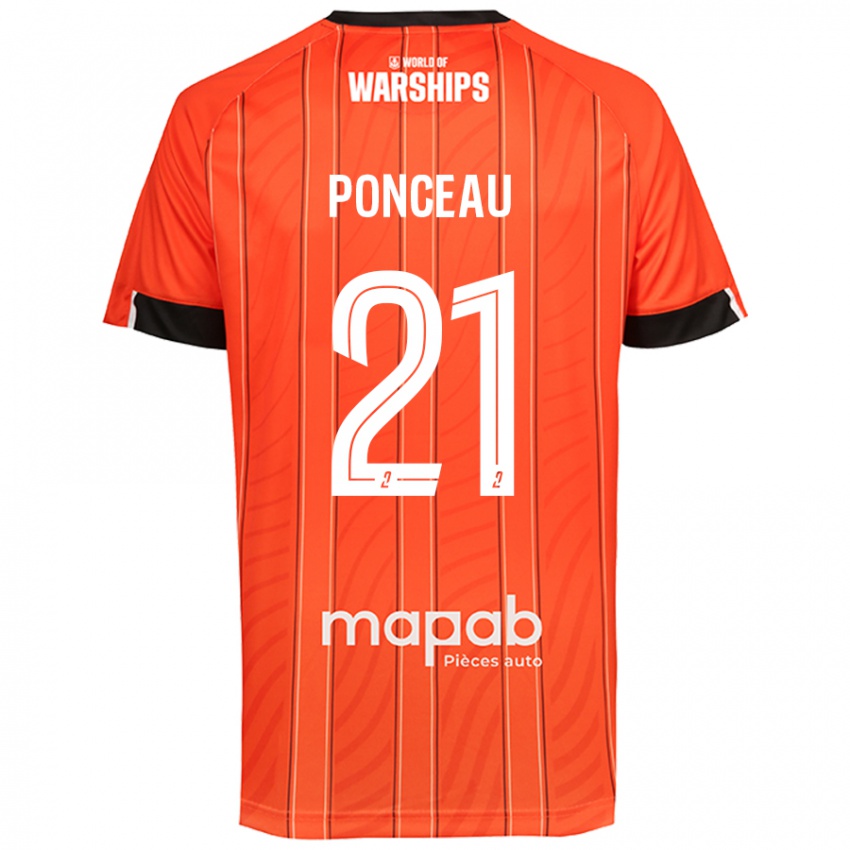 Pánské Julien Ponceau #21 Pomerančový Domů Hráčské Dresy 2024/25 Dres