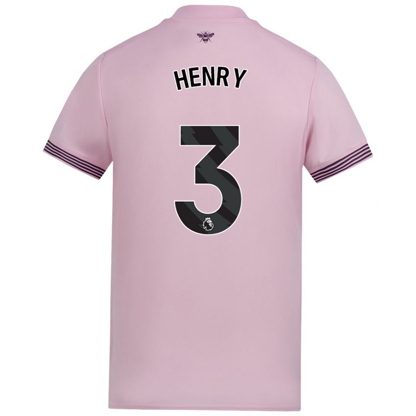 Pánské Rico Henry #3 Růžový Daleko Hráčské Dresy 2024/25 Dres