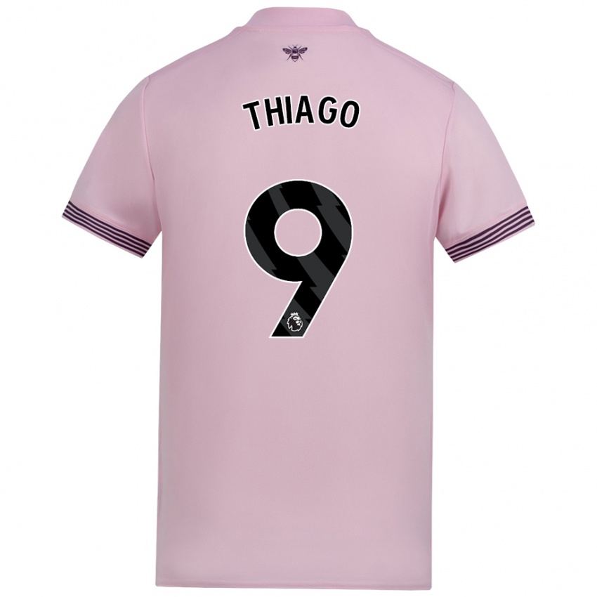 Pánské Igor Thiago #9 Růžový Daleko Hráčské Dresy 2024/25 Dres