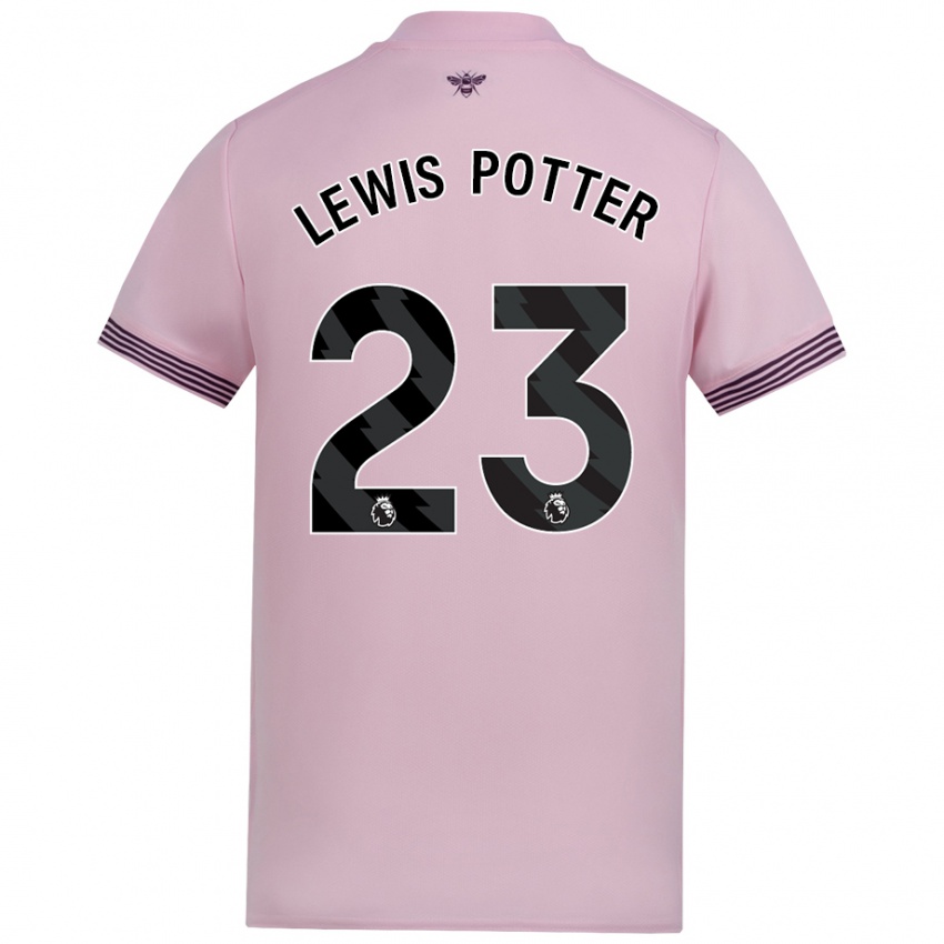 Pánské Keane Lewis-Potter #23 Růžový Daleko Hráčské Dresy 2024/25 Dres