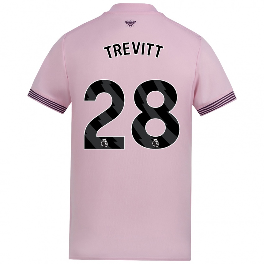 Pánské Ryan Trevitt #28 Růžový Daleko Hráčské Dresy 2024/25 Dres