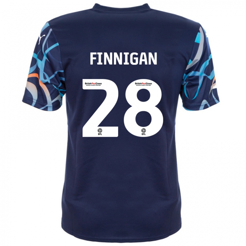 Pánské Ryan Finnigan #28 Námořnická Modrá Daleko Hráčské Dresy 2024/25 Dres