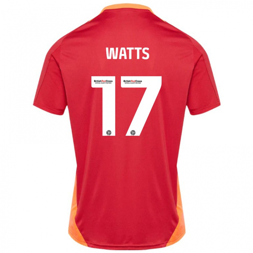 Pánské Caleb Watts #17 Modrá Až Bílá Daleko Hráčské Dresy 2024/25 Dres