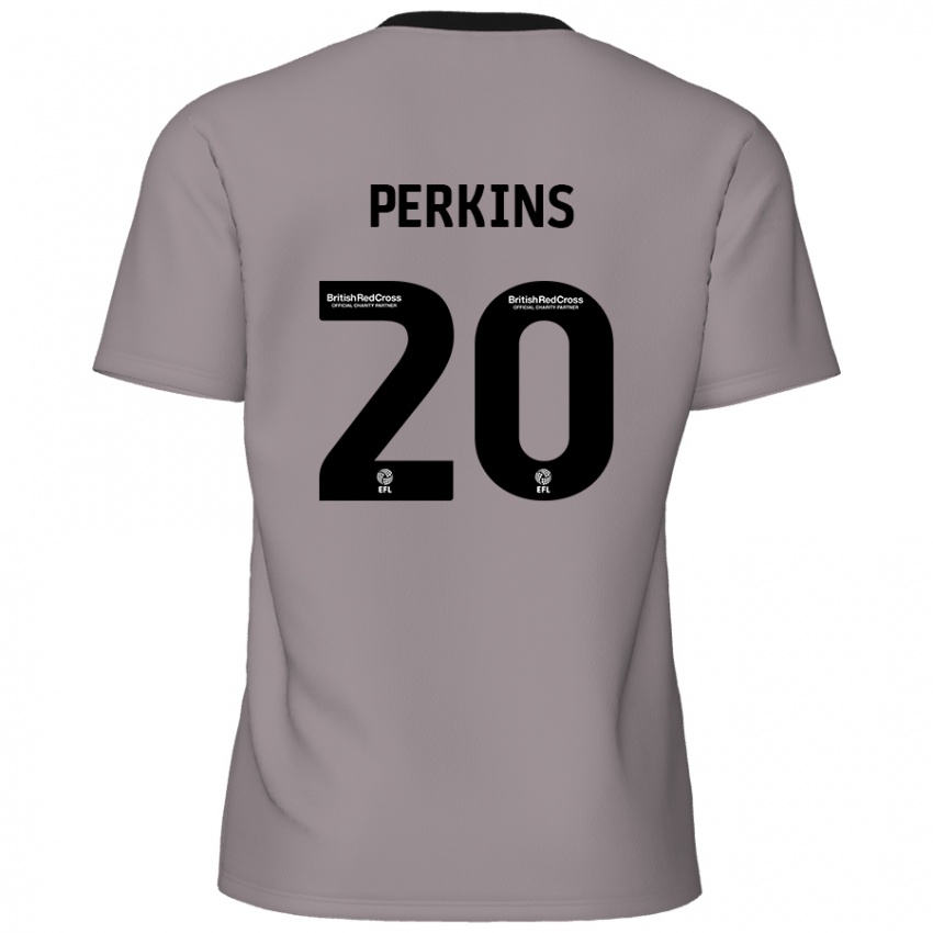 Pánské Sonny Perkins #20 Šedá Daleko Hráčské Dresy 2024/25 Dres