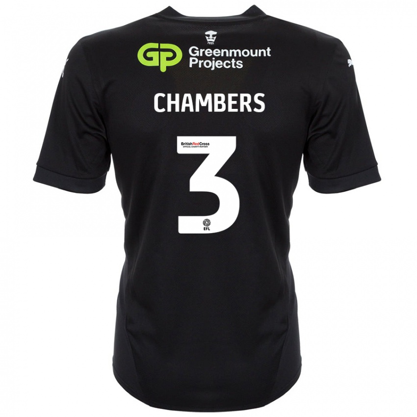 Pánské Luke Chambers #3 Černý Daleko Hráčské Dresy 2024/25 Dres