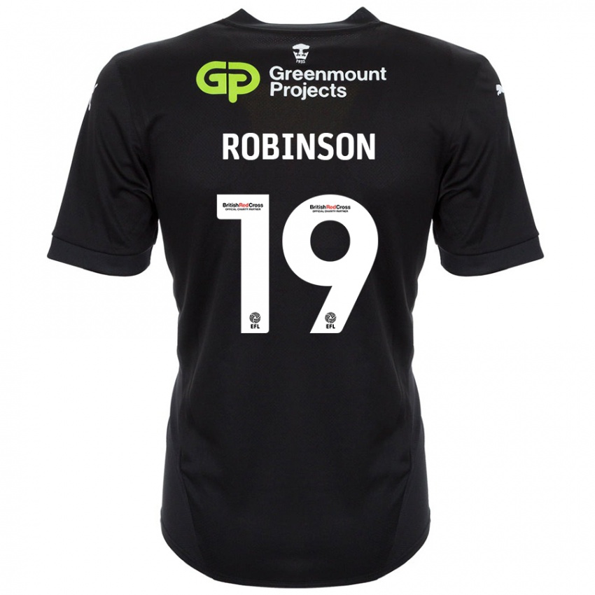 Pánské Luke Robinson #19 Černý Daleko Hráčské Dresy 2024/25 Dres