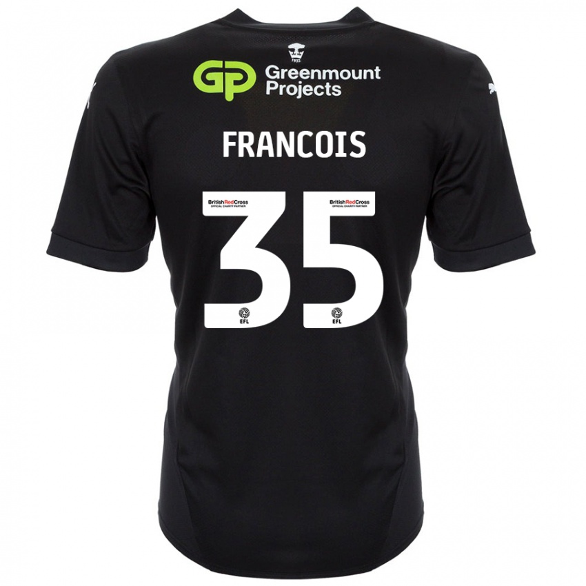 Pánské Tyrese Francois #35 Černý Daleko Hráčské Dresy 2024/25 Dres