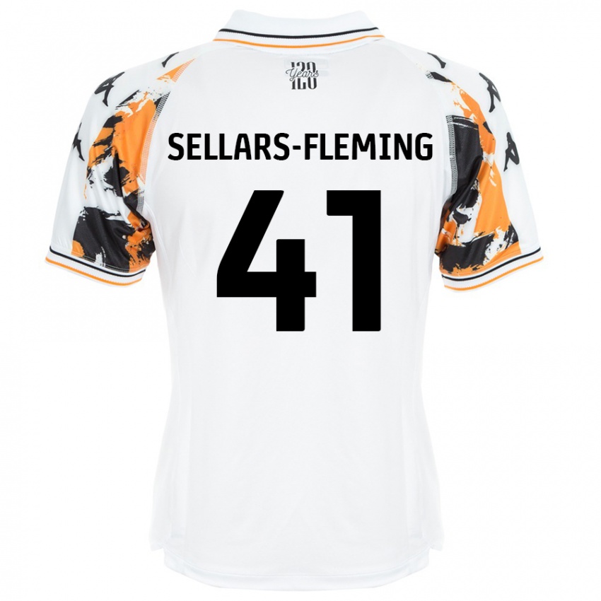 Pánské Tyrell Sellars-Fleming #41 Bílý Daleko Hráčské Dresy 2024/25 Dres