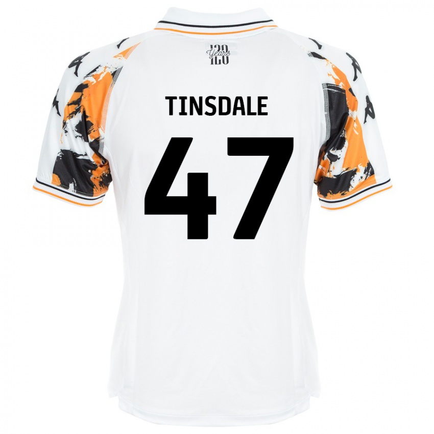 Pánské Nathan Tinsdale #47 Bílý Daleko Hráčské Dresy 2024/25 Dres