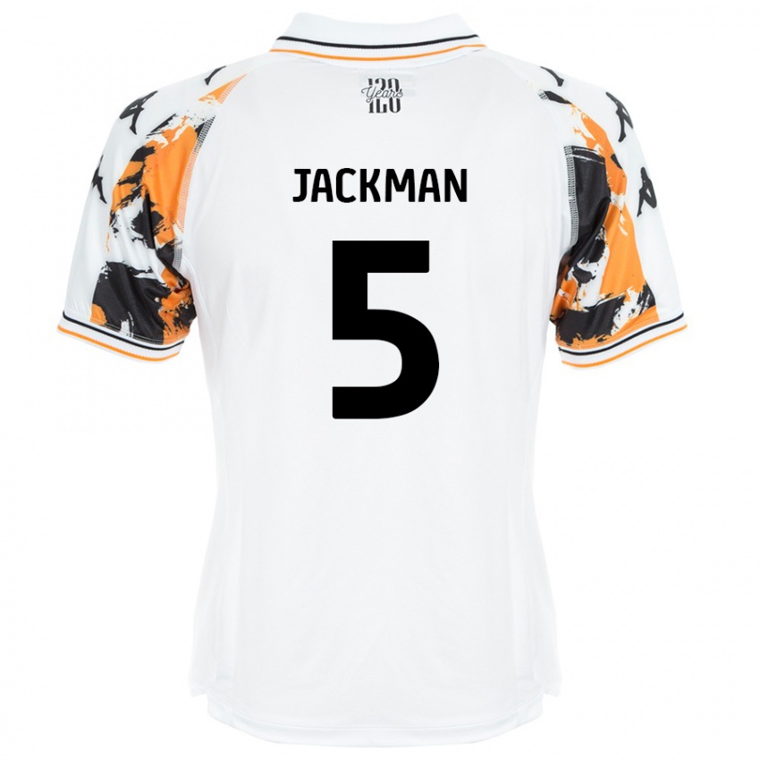 Pánské Ellice Jackman #5 Bílý Daleko Hráčské Dresy 2024/25 Dres