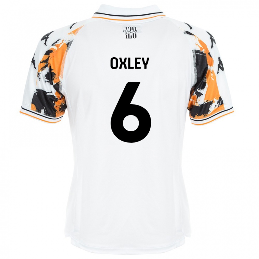 Pánské Tilly Oxley #6 Bílý Daleko Hráčské Dresy 2024/25 Dres