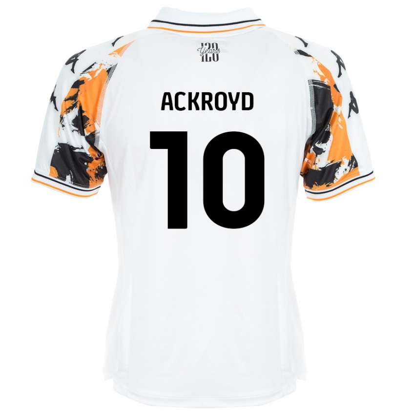 Pánské Rachael Ackroyd #10 Bílý Daleko Hráčské Dresy 2024/25 Dres