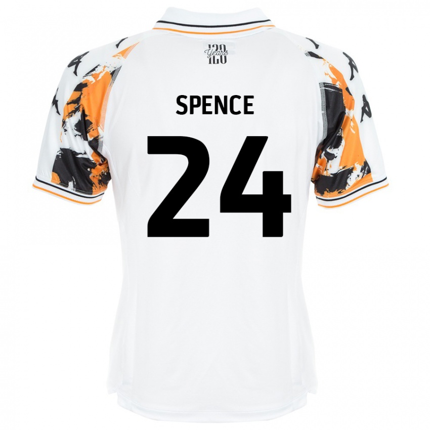 Pánské Emily Spence #24 Bílý Daleko Hráčské Dresy 2024/25 Dres