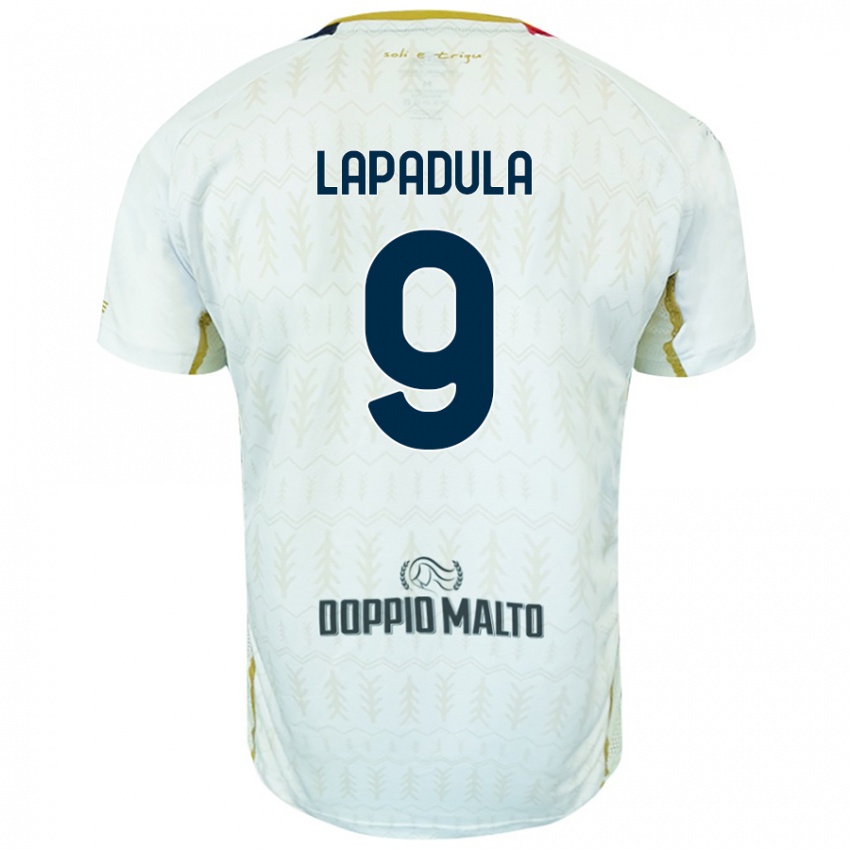 Pánské Gianluca Lapadula #9 Bílý Daleko Hráčské Dresy 2024/25 Dres