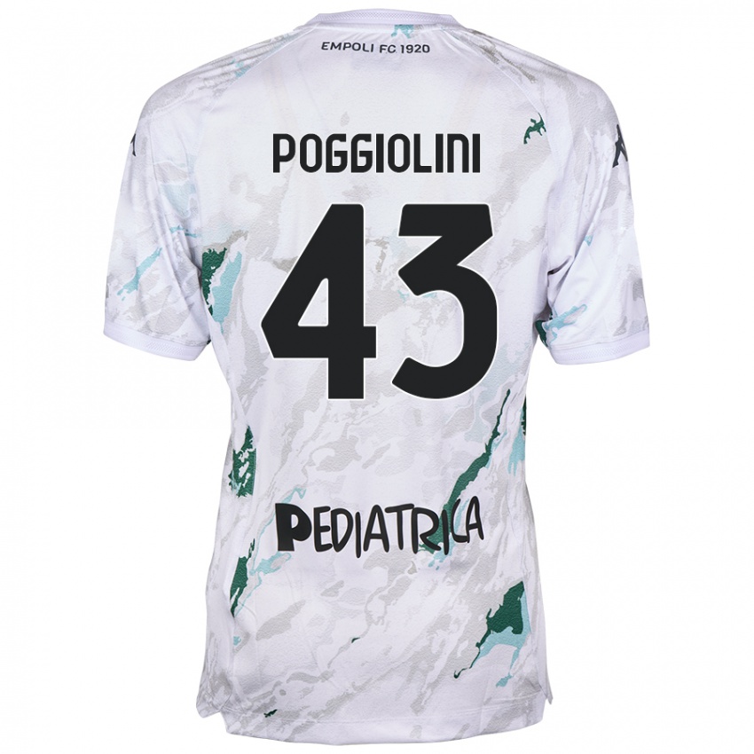 Pánské Duccio Poggiolini #43 Šedá Daleko Hráčské Dresy 2024/25 Dres