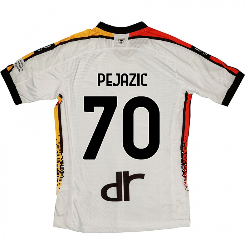 Pánské Mario Pejazic #70 Bílá Černá Daleko Hráčské Dresy 2024/25 Dres