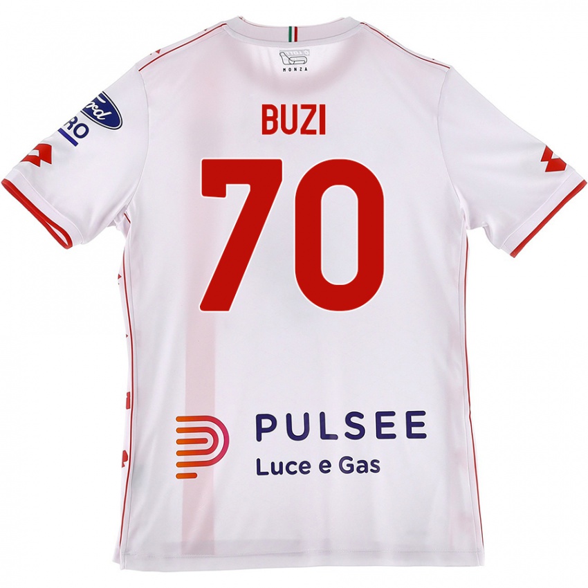 Pánské Luis Buzi #70 Bílá Červená Daleko Hráčské Dresy 2024/25 Dres