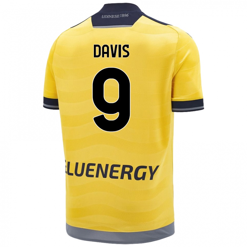 Pánské Keinan Davis #9 Zlatý Daleko Hráčské Dresy 2024/25 Dres