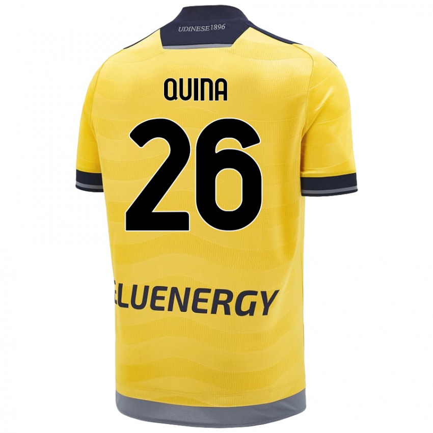 Pánské Domingos Quina #26 Zlatý Daleko Hráčské Dresy 2024/25 Dres