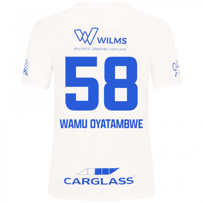 Pánské Matthias Wamu Oyatambwe #58 Bílý Daleko Hráčské Dresy 2024/25 Dres