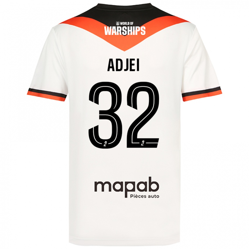 Pánské Nathaniel Adjei #32 Bílý Daleko Hráčské Dresy 2024/25 Dres