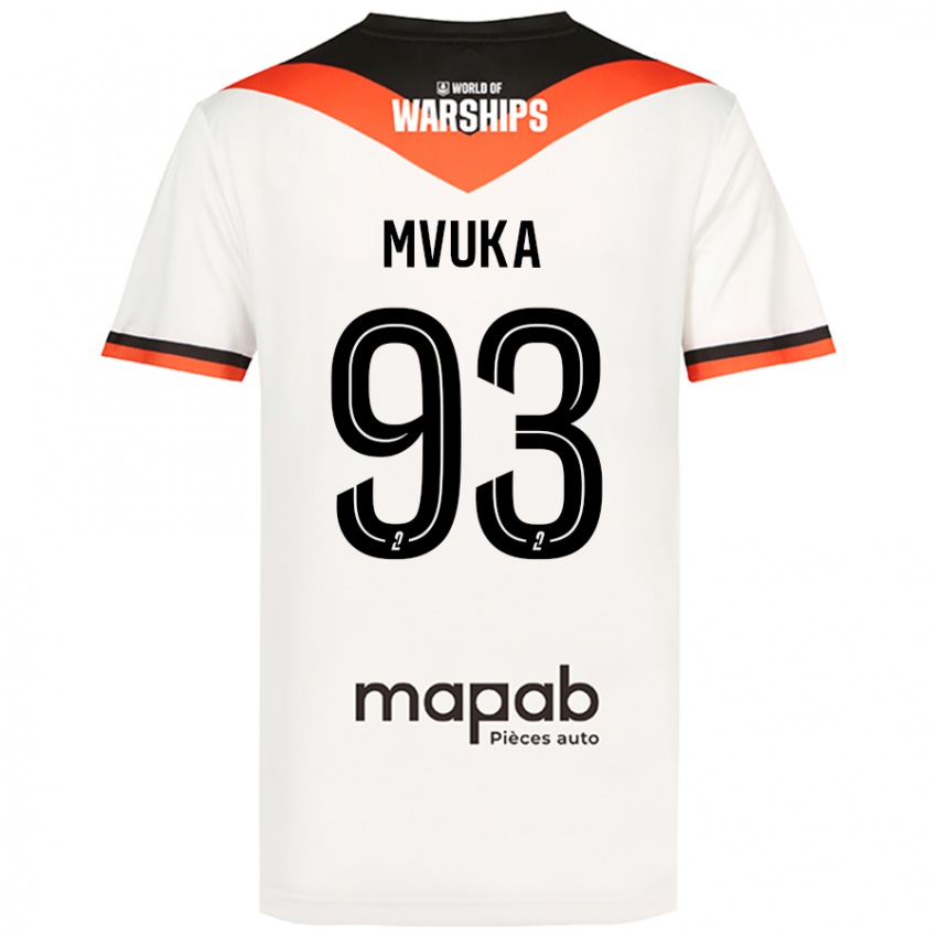 Pánské Joel Mvuka #93 Bílý Daleko Hráčské Dresy 2024/25 Dres