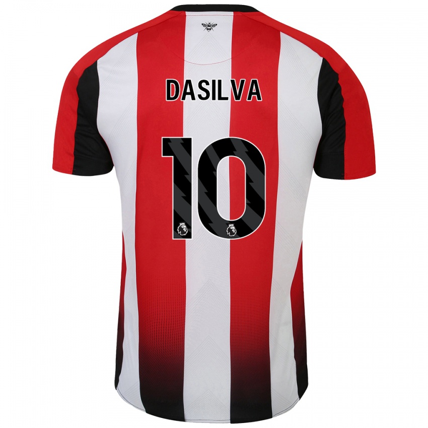 Dámské Josh Dasilva #10 Červená Bílá Domů Hráčské Dresy 2024/25 Dres