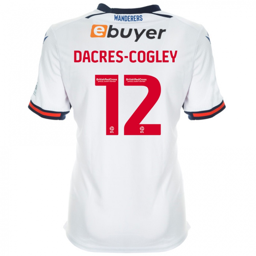 Dámské Josh Dacres-Cogley #12 Bílý Domů Hráčské Dresy 2024/25 Dres