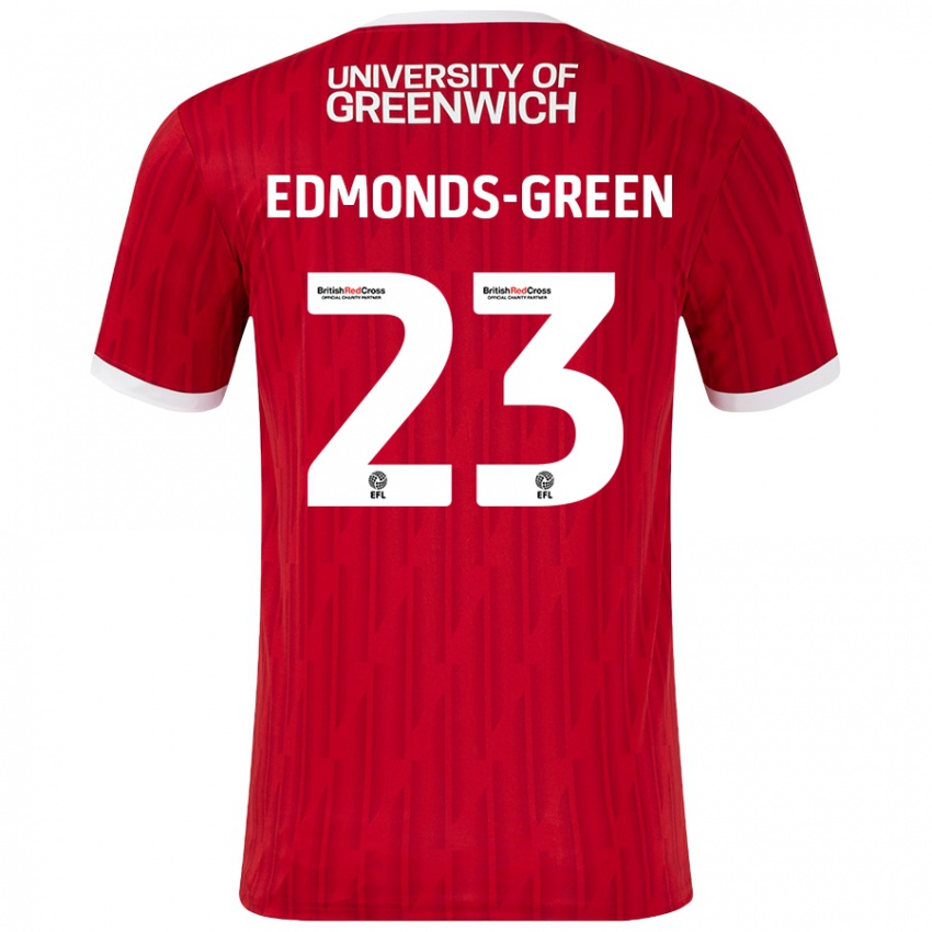 Dámské Rarmani Edmonds-Green #23 Červená Bílá Domů Hráčské Dresy 2024/25 Dres