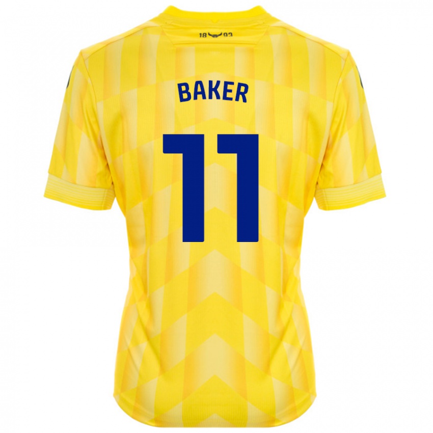 Dámské Sophie Baker #11 Žluť Domů Hráčské Dresy 2024/25 Dres