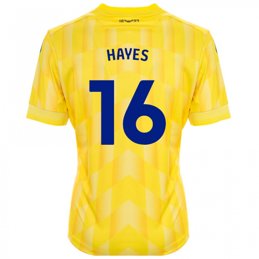 Dámské Georgia Hayes #16 Žluť Domů Hráčské Dresy 2024/25 Dres