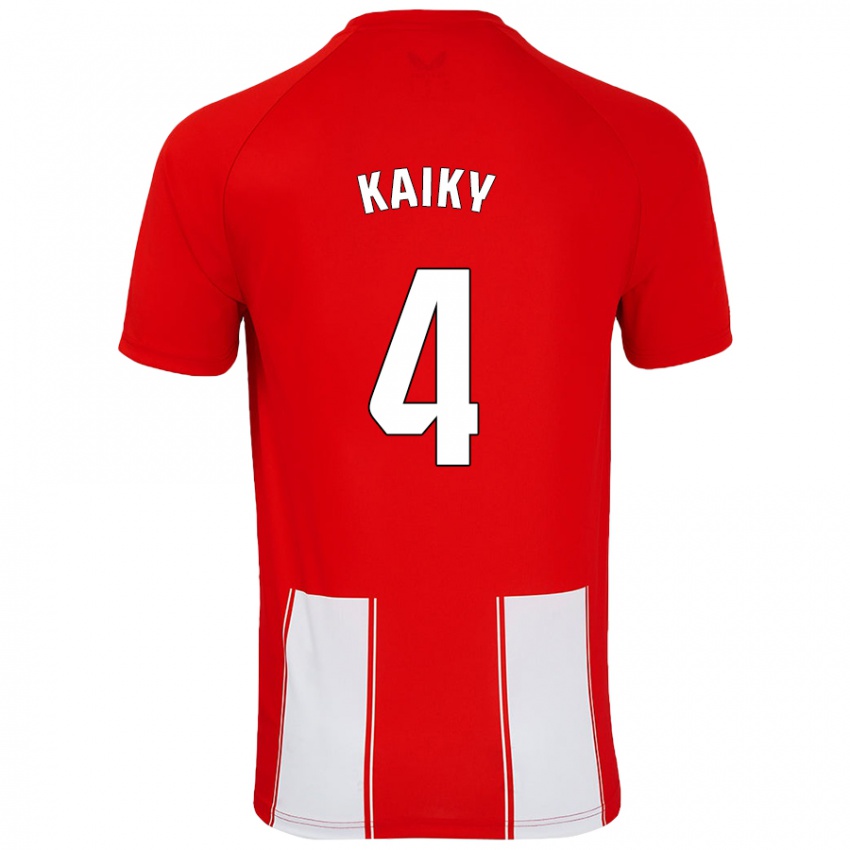 Dámské Kaiky #4 Červená Bílá Domů Hráčské Dresy 2024/25 Dres