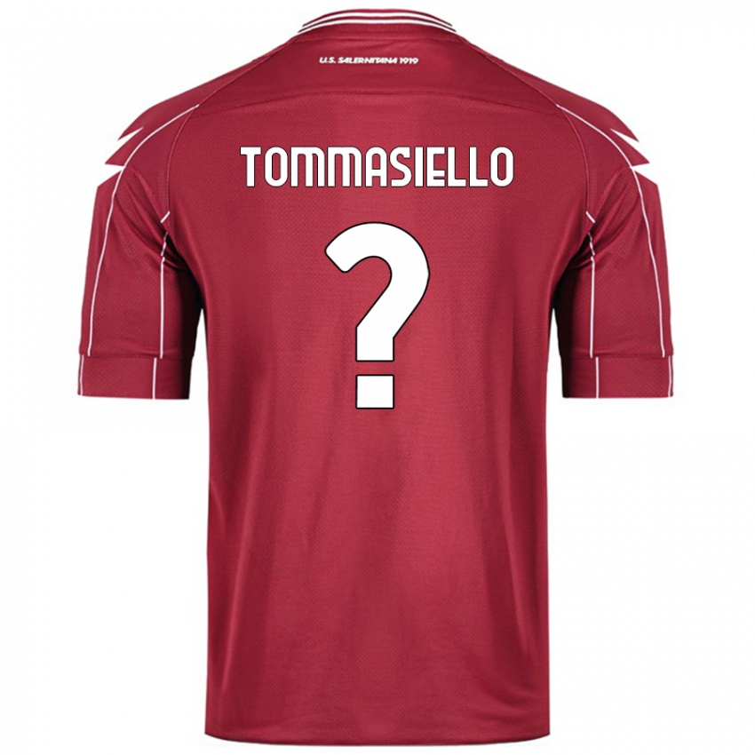 Dámské Francesco Tommasiello #0 Burgundské Domů Hráčské Dresy 2024/25 Dres