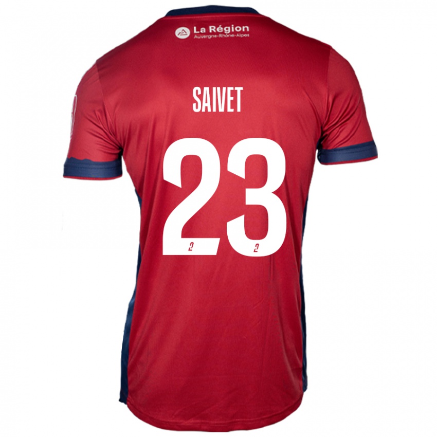 Dámské Henri Saivet #23 Světle Vínová Domů Hráčské Dresy 2024/25 Dres