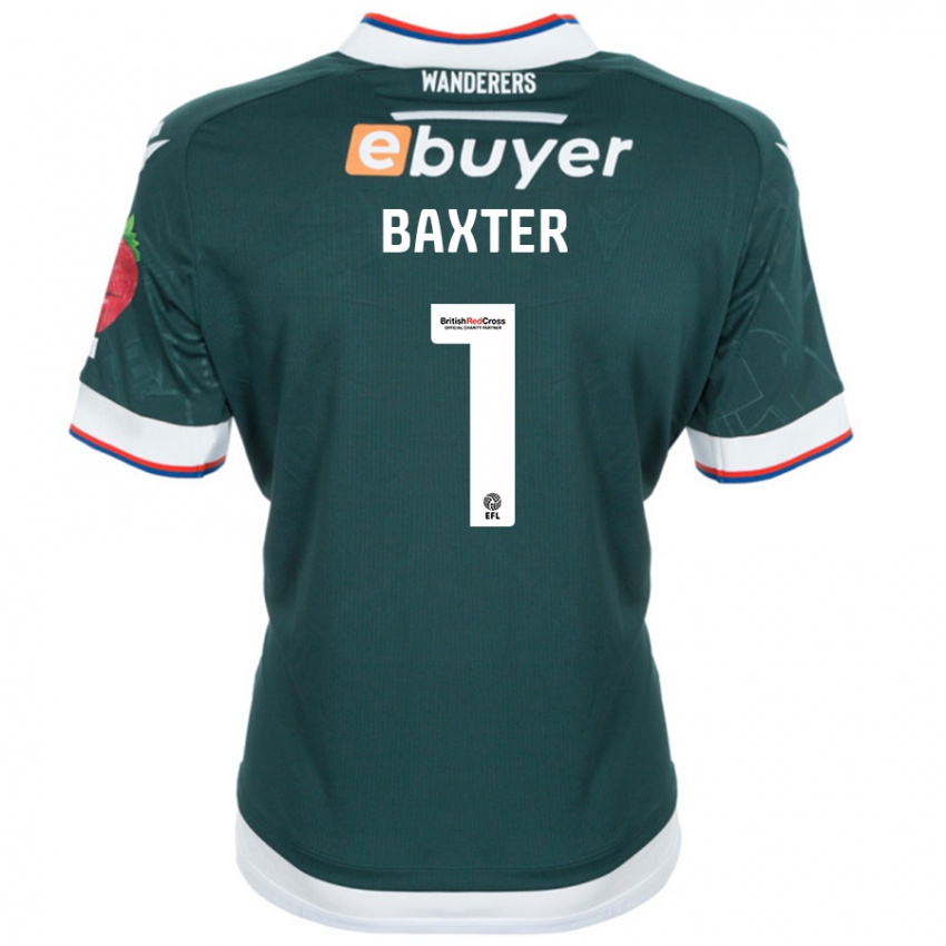 Dámské Nathan Baxter #1 Tmavě Zelená Daleko Hráčské Dresy 2024/25 Dres