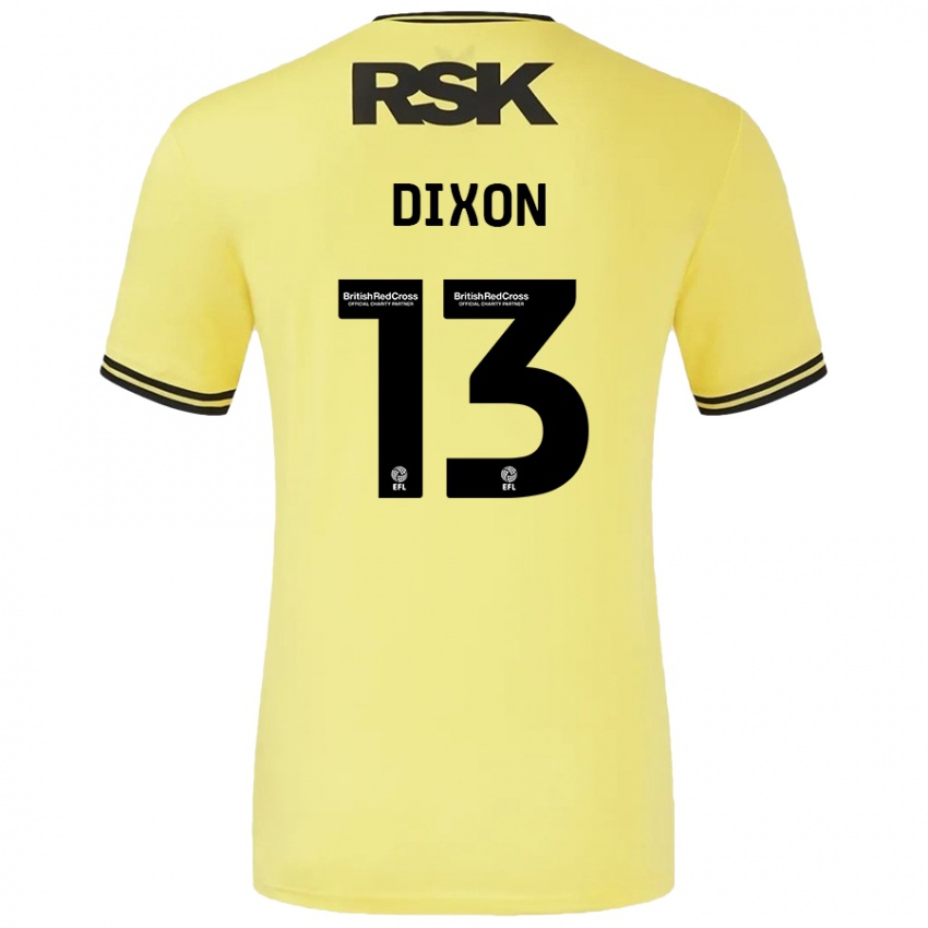 Dámské Kaheim Dixon #13 Žlutá Černá Daleko Hráčské Dresy 2024/25 Dres