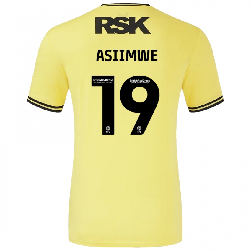 Dámské Nathan Asiimwe #19 Žlutá Černá Daleko Hráčské Dresy 2024/25 Dres