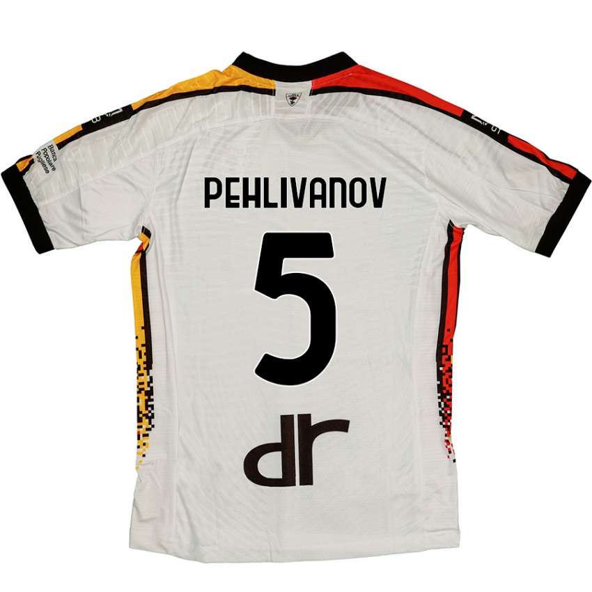 Dámské Cristian Pehlivanov #5 Bílá Černá Daleko Hráčské Dresy 2024/25 Dres