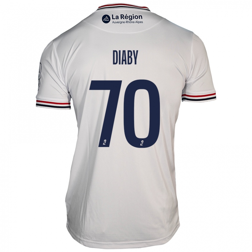 Dámské Yadaly Diaby #70 Bílý Daleko Hráčské Dresy 2024/25 Dres