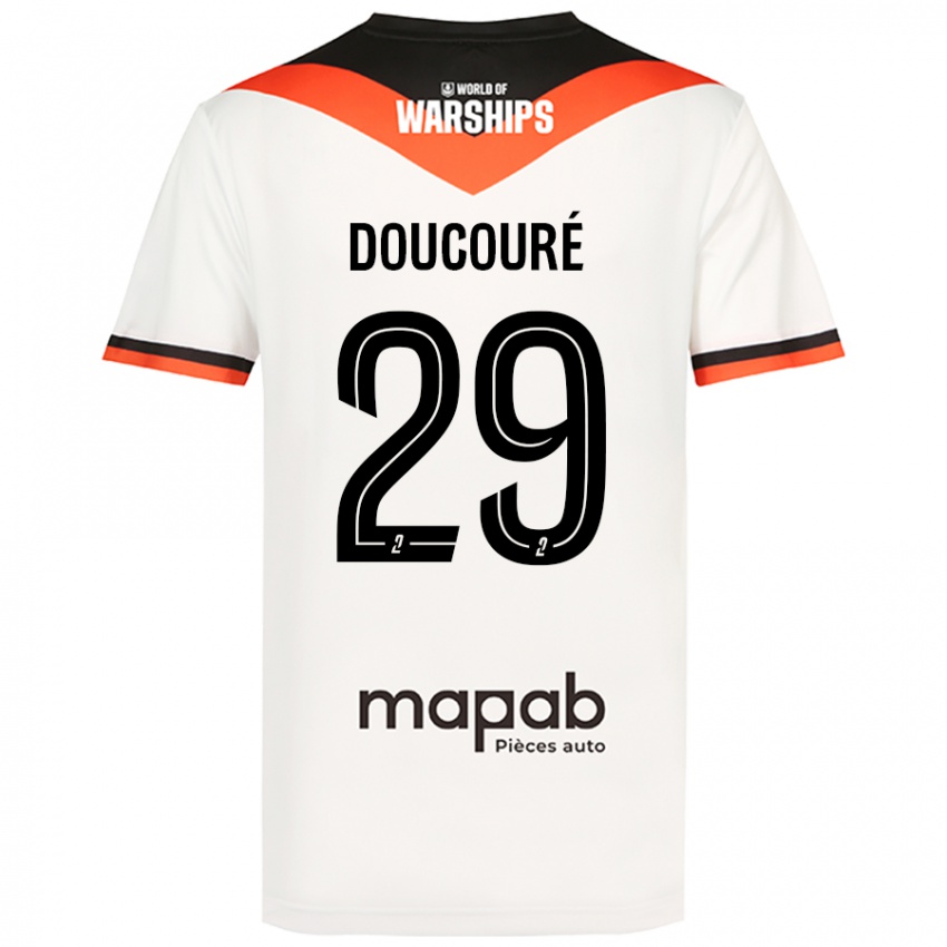 Dámské Siriné Doucouré #29 Bílý Daleko Hráčské Dresy 2024/25 Dres